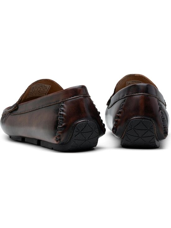 Men\'s Dark Brown Loafers Casual Slip On Shoes Soft Penny Loafers Lightweight main image 6